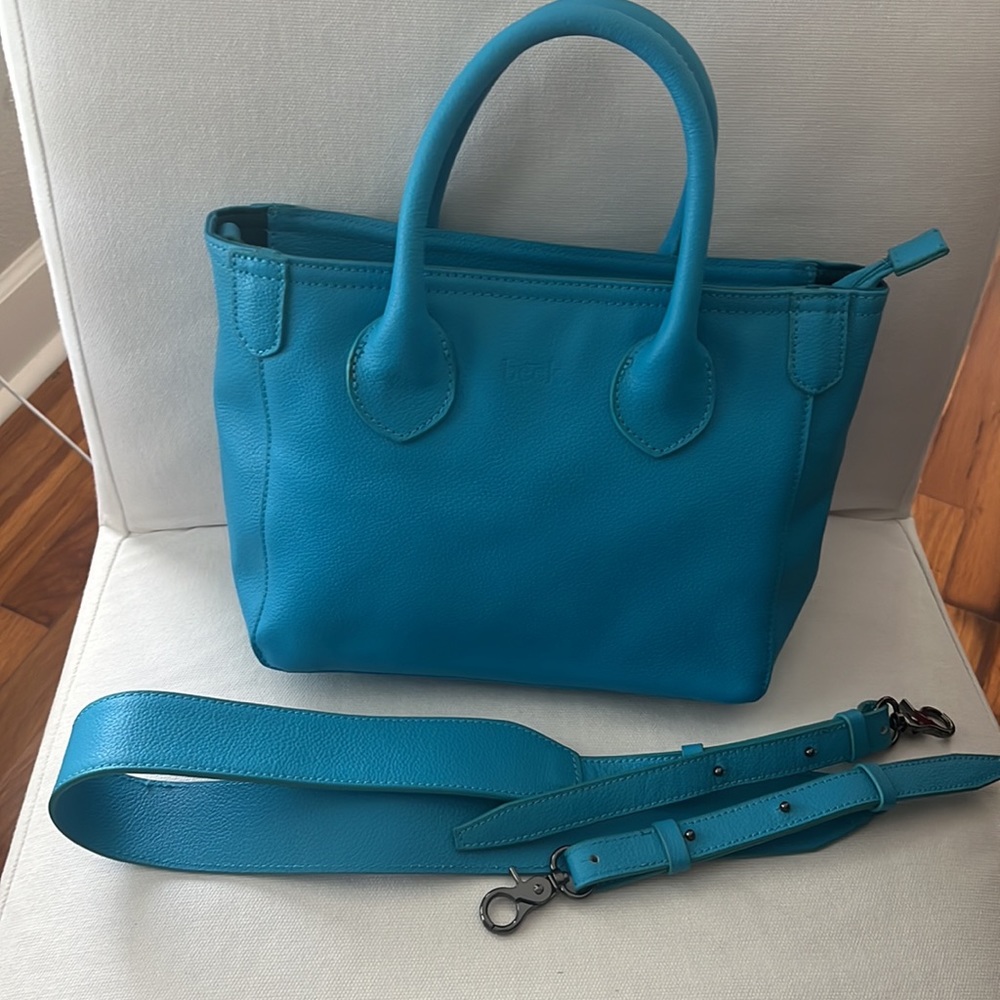 Beckini Leather Cross Body Beck Bag - neon Georgi